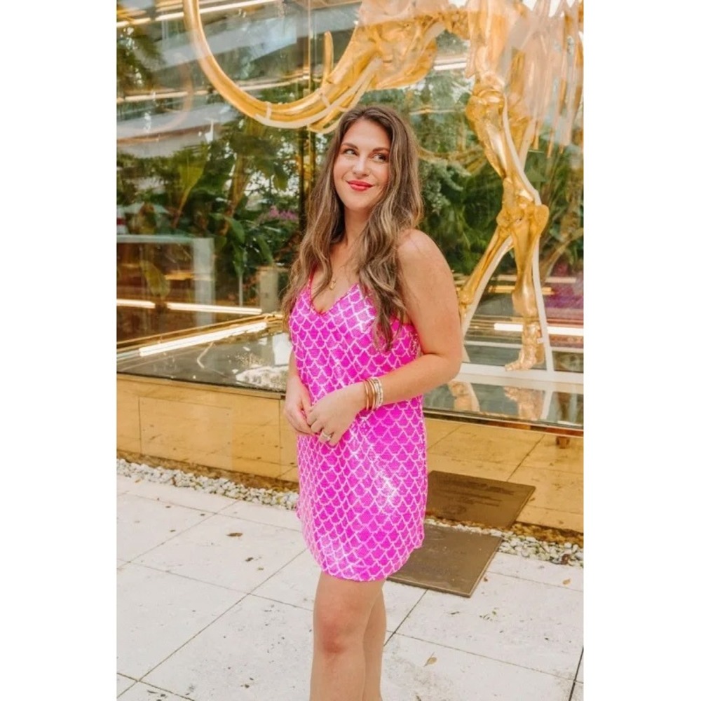 Buddy Love Hot Pink Sequin Mini Dress